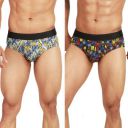 Chromozome Mens Modal-Stretch Printed Briefs (Pack of 2)...