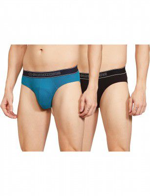 Chromozome Mens Modal-Stretch Striper Briefs (Pack of 2)