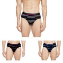 Chromozome Mens Modal-Stretch Striper Briefs (Pack of 3)...