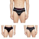 Chromozome Mens Modal-Stretch Striper Briefs (Pack of 3)...