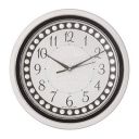 CHRONIKLE Designer Round Shaped Home Decor Silver Color Plastic Analog Wall Clock (Size: 31 x 4.2 x 31 CM | Color: Silver | Weight: 635 grm)...