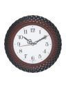 CHRONIKLE Elegant Round Plastic Case Analog Wall Clock for Living Room Home Decorations Office Gifts (Size: 20.5 x 4 x 20.5 CM | Color: Chocolate | Weight: 190 Gram)...