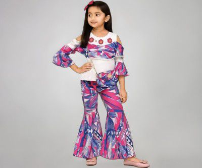 CHRYSANTHEM Adorable Baby Top & Bottom Set | Printed Casual