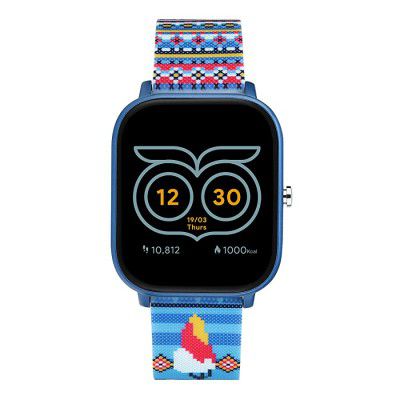 Chumbak Squad Smartwatch, Powered by Pebble - 1.4 inch SpO2, with 24*7 Health Tracking with Blood Oxygen, Fitness, Sports & Sleep Tracking for Women, Pixel Art