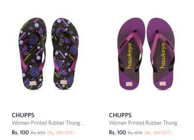 Chupps Flip Flops @ ₹100