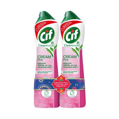 Cif Pink Multi Purpose Surface Cleaner Cream with Floral Fragrance