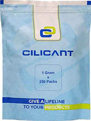 CILICAnT 1 Gram (250 Pcs) White Silica Gel Desiccant Packets for Moisture Absorption in Electronics Tools Product Storage and More (1 Gram X 250 Pcs = 250 Gram)