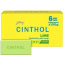 Cinthol Lime Bath Soap – 99.9% Germ Protection, 100g (Pack of 6)...