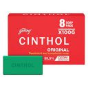 Cinthol Original Soap, 100g (Pack of 8) | Germ Protection | Soaps For Bath | Grade 1 Soap | For All Skin Types...