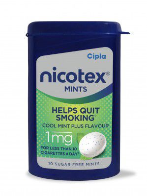 Cipla Nicotex Mints | Nicotine 1mg Lozenges (60 Pcs) | (10 * 6 Pcs)