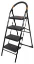 CIPLA PLAST Heavy Duty Alloy Steel Foldable Step Ladder GEC-L4M (Black)...