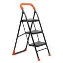 CIPLA PLAST Heavy Duty Folding Ladder with Wide Steps | Lifestyle 3 Steps Foldable...