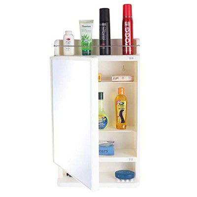 CIPLA PLAST Rich Look Bathroom Cabinet with Mirror | Mirror Cabinet (Made in India) (Ivory)