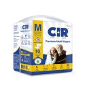 CIR Premium Adult Tape Diapers | All Night Protection (Size M) (10 Units)...