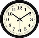 Circadian Plastic Round Wall Clock (White 28x28)...