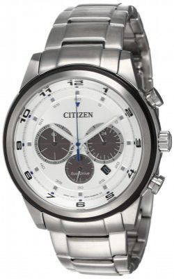 Citizen Eco-Drive Analog White Dial Mens Watch-CA4034-50A
