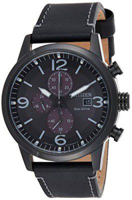 CITIZEN Eco-Drive Chronograph Analog Black Dial Mens Watch-CA0617-29E
