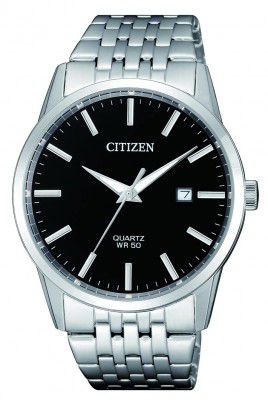 Citizen Quartz Analog Silver Dial Mens Watch-BI5000-87E