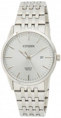 Citizen Quartz Analog Silver Dial Mens Watch-BI5000-87A