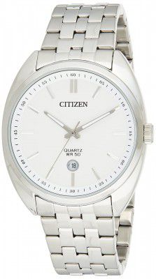 CITIZEN Quartz Analog Silver Dial Mens Watch-BI5090-50A