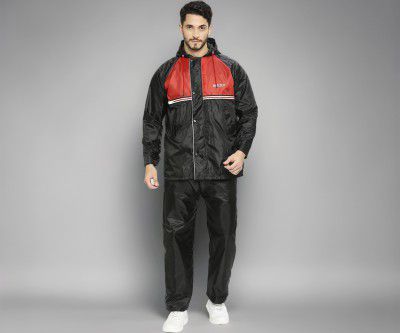 Citizen Reversible Raincoat For Men With Inbuilt Hood, Waterproof Pant & Carry Pouch