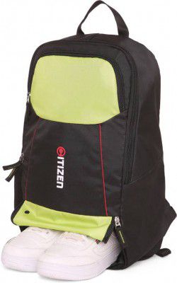 CITIZEN Small 17 L Backpack Value 55 Black and Yellow Casual Plus Gym (Black, Yellow)