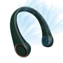 CIVPOWER Portable Neck Fan,Hands Free Bladeless Fan,360°Cooling Personal Fan,3 Speeds Adjustment,78 Air Outlet,Headphone Design,Rechargeable,USB Powered Neck Fan for Outdoor Indoor-Dark Green...