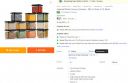 cladewell Plastic Grocery Container - 500 ml  (Pack of 12, Black)...