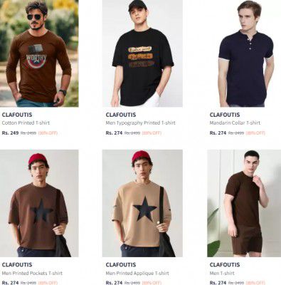 Clafoutis Men's Clothing Starts At Rs 249