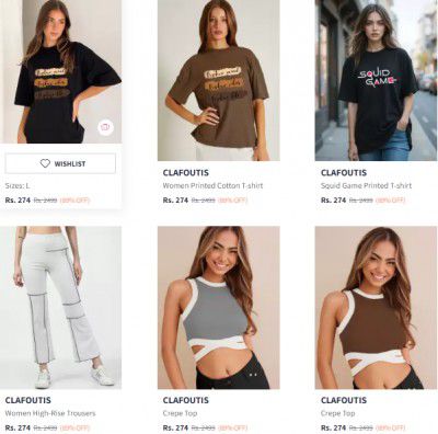Clafoutis Women's Clothing Start At Rs 274
