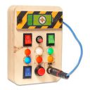 Clapstore Toys Busy Board V1.5 with LED Light, Sensory Toys for Toddlers, Kids, Montessori Toys with Toggle Switch, Travel Toys for Educational Toddler Activities ...