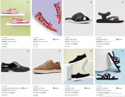 Clarks Footwear upto 80% Off