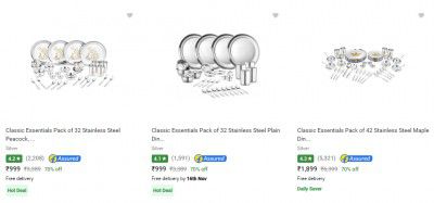 Classic Essentials Dinner Sets at Minimum 70% off