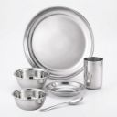 Classic Essentials Glory Stainless Steel Dinner Set of 6 Pcs...