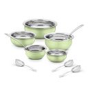 Classic Essentials Stainless Steel Handi/ | Induction Bottom Cookware Set | 300ml, 550ml, 750ml,1100, 1500ml (Light Green)...