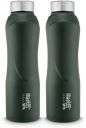 Classic Essentials Stainless Steel Inox puro Water Bottle, 1000 ml Bottle (Pack of 2, Green, Steel)...
