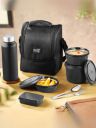 Classic Essentials Supreme Microwave Safe Set of 5 with Bottle|Bag & Cutlery 5 Containers Stainless Steel Office Lunch Box (1250 ml)...