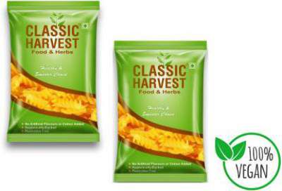 Classic Harvest Durum Wheat Fusilli Pasta (100% Sooji, 0% Maida) (pack of 2, 250g Each)
