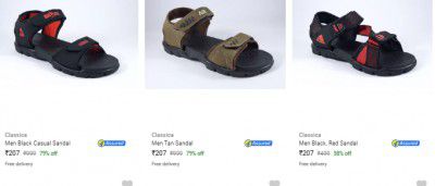Classica Men's Casual Sandal Starts ₹196