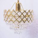 Classical Big 6 Bulb Glass Chandelier Ceiling Lamp  (Gold)...