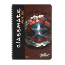 Classmate 1 Subject Notebook - Unruled, 180 Pages, Spiral Binding, Soft Cover, 297mm*210mm, Cover May Vary...