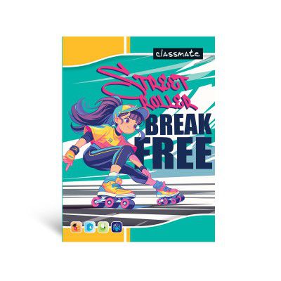 Classmate ITC Exercise Notebook - 24 X 18 cm, Soft Cover, Four Lines - Pack of 12