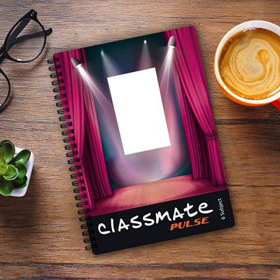 Classmate Pulse 6 Subject Notebook - Single Line, 300 Pages, Spiral Binding, 240mm*180mm