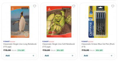Loot | Classmate Stationary Products at FLAT 70% OFF