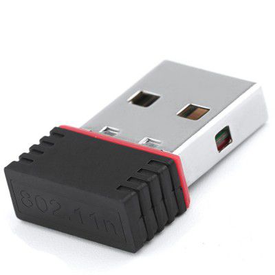 CLASSYTEK Mini Wireless WiFi USB Dongle Adapter 2.4Ghz, 1000 MBPS for PC Laptop with inbuilt High Gain Antenna