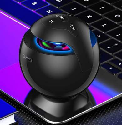 Clavier Fusion Portable Bluetooth Speaker, Bluetooth 5.0 Wireless Speakers with HD Sound and Rich Bass, 8H Playtime, Built-in Mic for iPhone & Android, Black