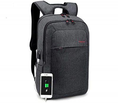 CLAVIER Men's and Women's Travel Laptop Backpack Computer Bag Fits Under 17" Laptop and Notebook (Black)