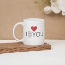 Clay Craft CC MM1 Swiss REZ12 Microwave Safe Coffee Mug for Couples Wife Husband 300ml, Miss You...