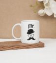 Clay Craft CC MM1 Swiss REZ15 Microwave Safe Coffee Mug for Gift to Couples Wife Husband Boyfriend Girfriend 300ml, Mr...