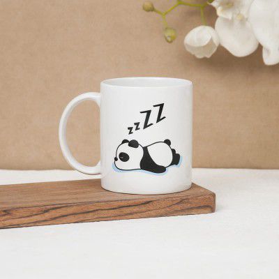 Clay Craft CC MM1 Swiss REZ7 Microwave Safe Coffee Mug for Gift to Couples Wife Husband Boyfriend Girfriend Brother 300ml, Panda